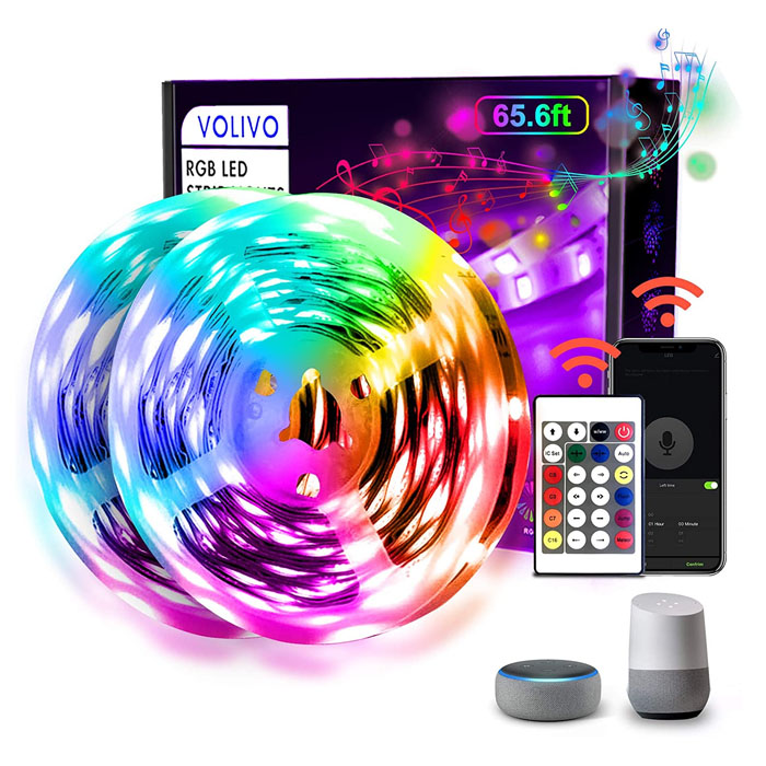 Tira de luces LED con control remoto